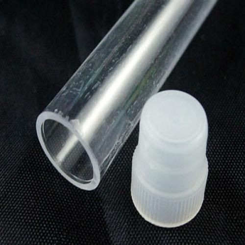 2021 Clear Tube Plastic Bead Containers With Lid, 12mm Wide, 74.5mm LongClear Tube; 82mm