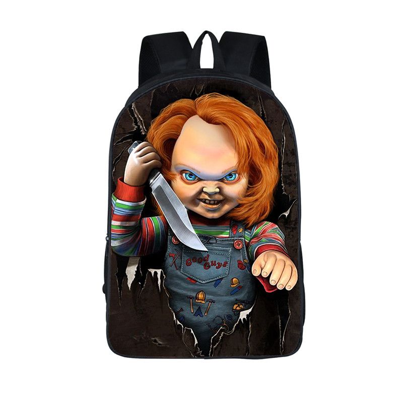 Mochila pesadilla horrible Chucky Freddy Mochilas escolares para adolescentes Freedy Jason Mochilas