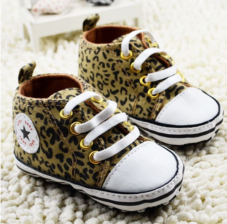 2020 Brown Leopard Baby Girl Lace Soft 