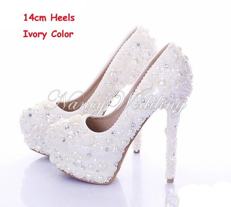 ivory colored heels