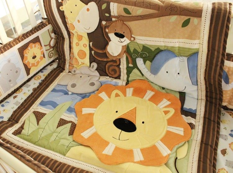 lion cot bedding