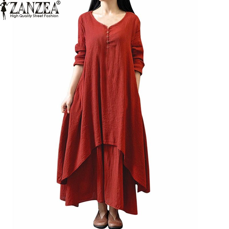 casual long dresses cheap