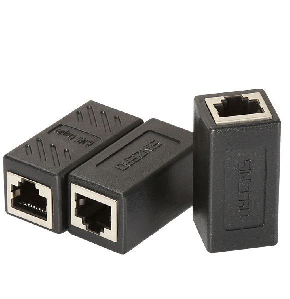High Quality PVC Shell RJ45 Joiner Newtwork Lan Cable Joiner Coupler Connector Double
