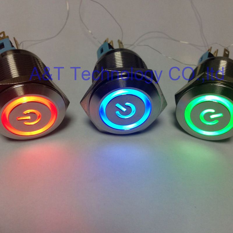 Waterproof Momentary ON OFF Green Push Switch Button //Boat,Car