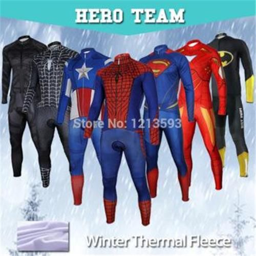 Capitan America Superman Spiderman Iron Man 2016 Maglia Da Ciclista  Invernale In Pile Termica Con Maniche Lunghe Pantaloni Bavaglino Set  Bicicletta Da Bicicletta Da Promise209, 44,27 € | It.Dhgate.Com