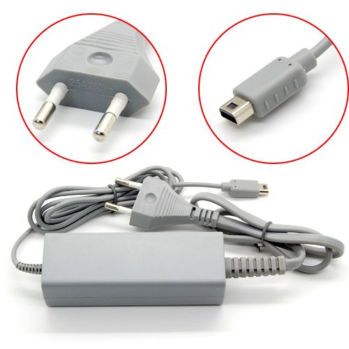 ejemplo símbolo presente US / EU Plug 4.75V 1.6A Adaptador de corriente alterna Cable de cargador para  Nintendo