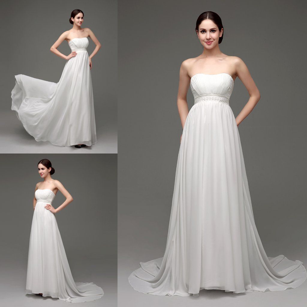 Discount New Elegant Greek Maternity Wedding Dresses For