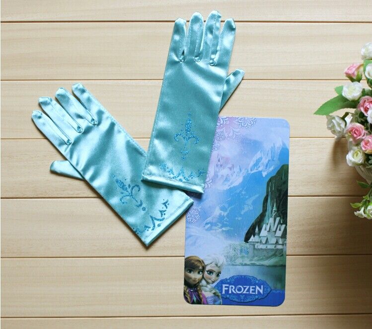 2021 Girls Frozen Elsa Gloves Princess Kids Gloves For Costume Long