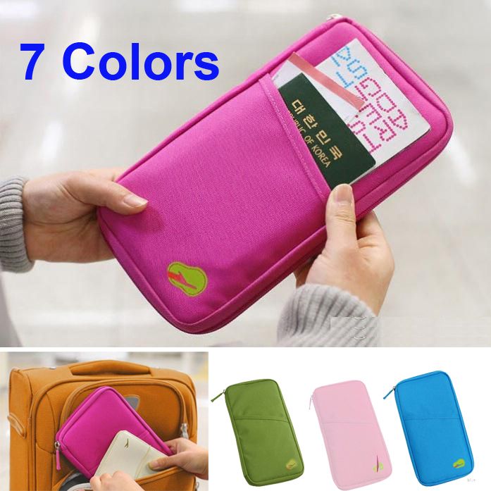 Travel Bag Wallet Purse Document Organiser Zipped Passport Tickets ID Holder