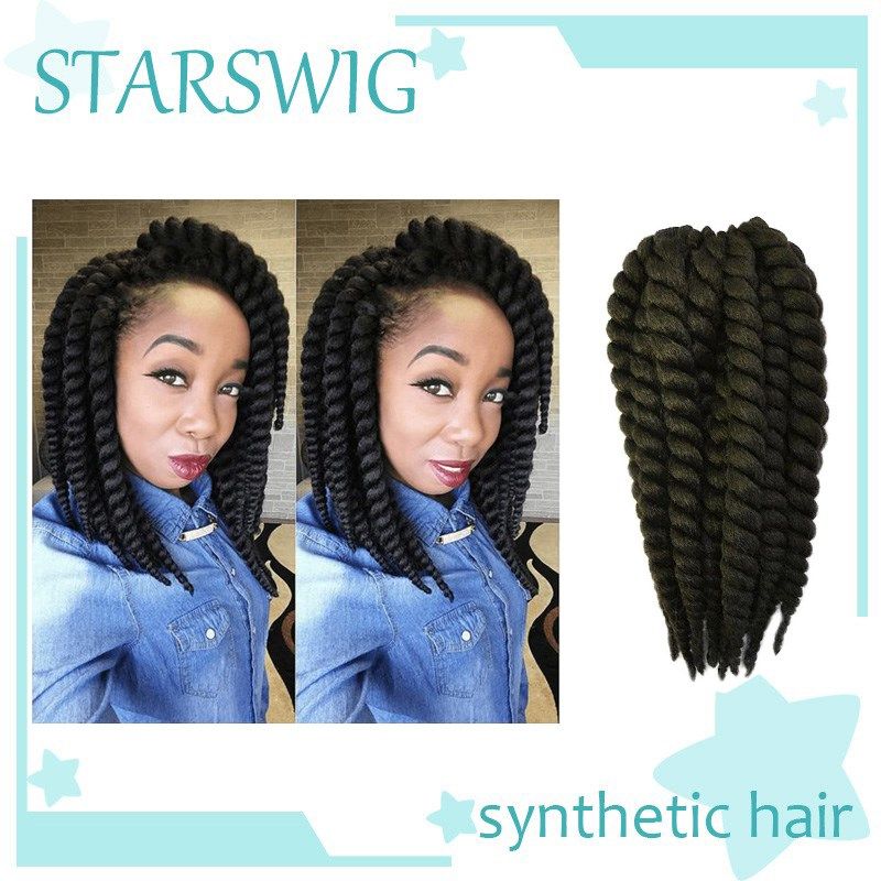 2020 12 90g Pack Afro Kinky Marley Braid Hair Havana Mambo Twist