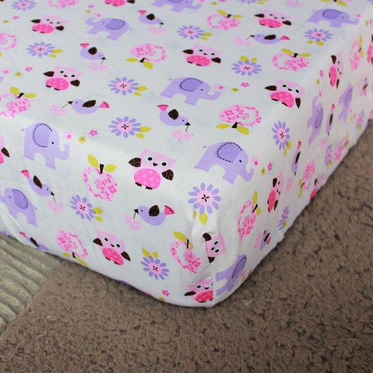 Purple Embroidery 3d Elephant Owl Baby Bedding Set Quilt Bumper Purple Embroidery 3d Elephant Owl Baby Bedding Set Quilt Bumper Bedskirt Fitted Blanket 100 Cotton Crib Boys Sets And Accessories