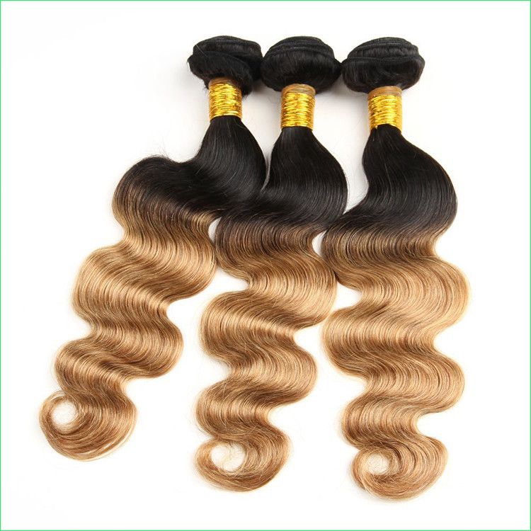 10 30 Peruvian Body Wave Ombre Hair Extensions Glamourous 1b 27