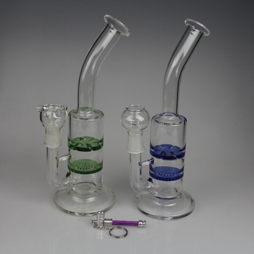 Wholesale Hookahs At 21.32, Get Bong New Two Fun Ction Glass Bong