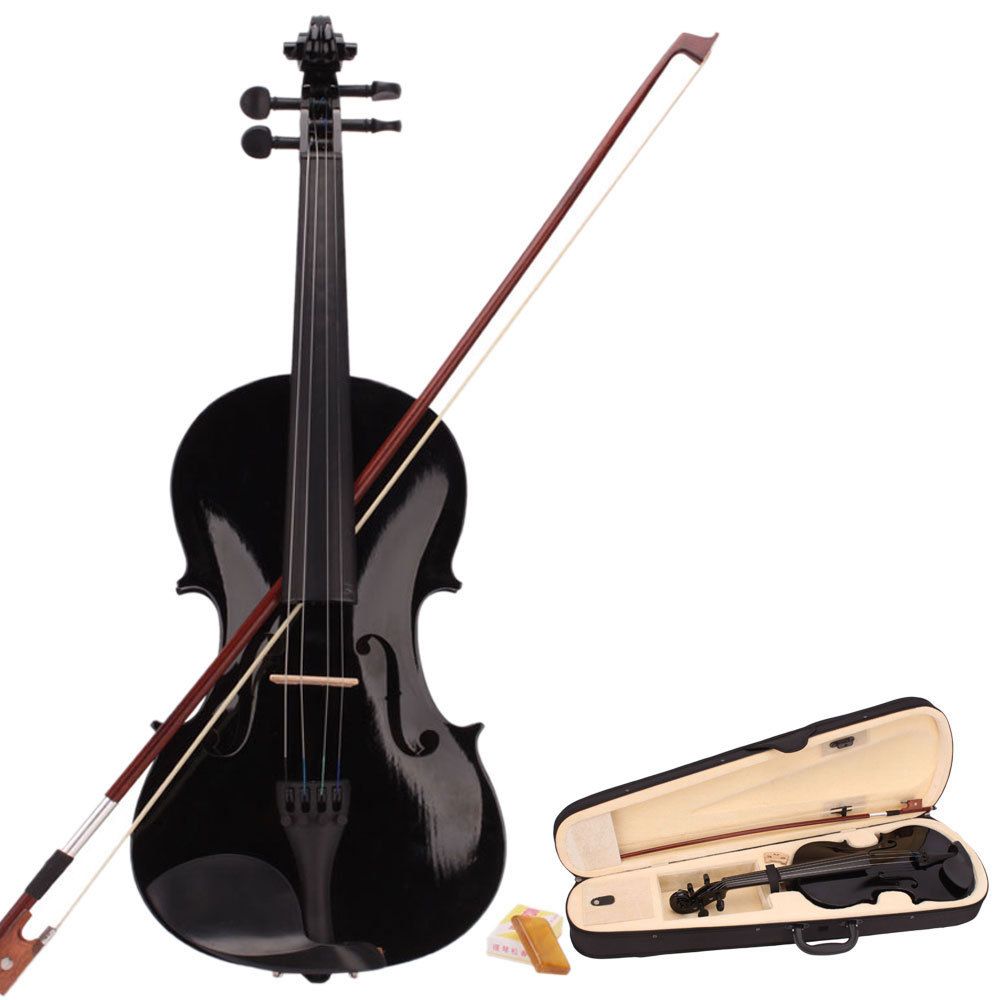Arco de violino tatuagem Compre Atacado Alta Qualidade Musical Instrumento 4 4 Tamanho Completo Violino Violino Violino Preto Com Caso Arco Rosin Frete Gratis Us H5044 De Dinxiang 588 74 Pt Dhgate Com