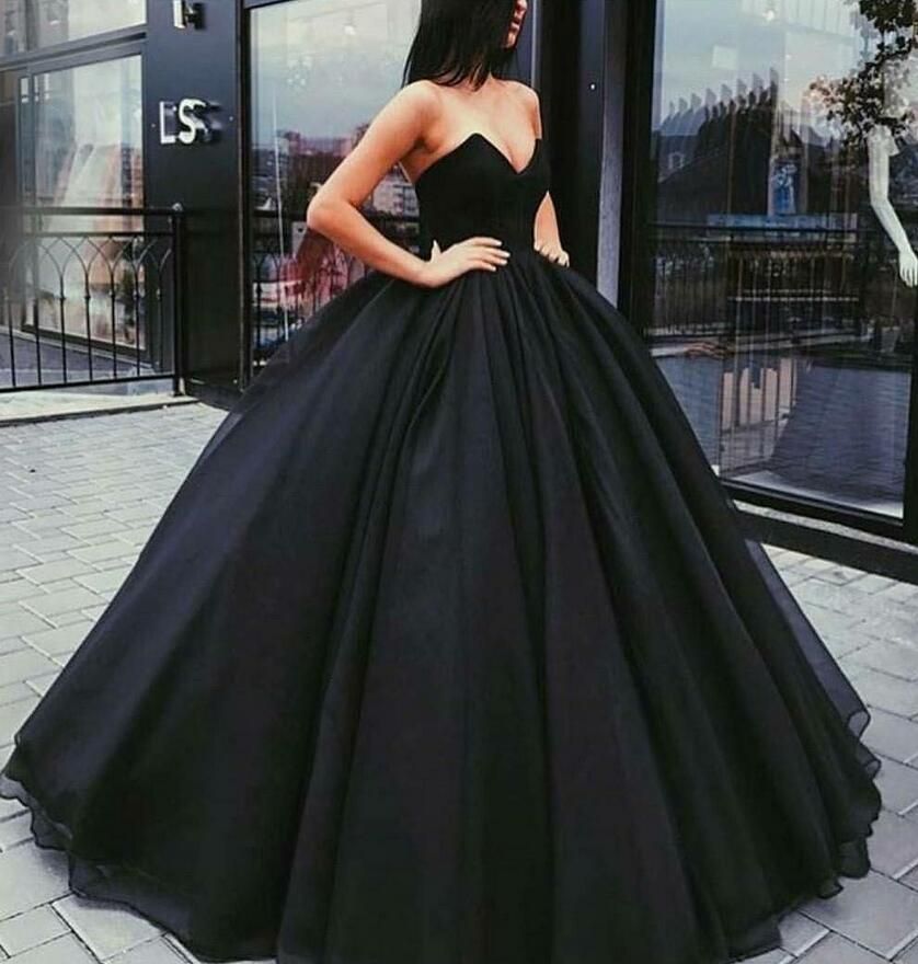 Gorgeous Ball Gown Prom Dresses Black 