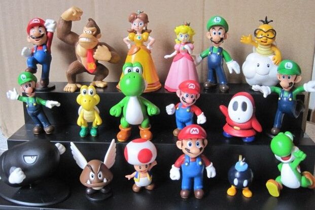 super mario action figures collection