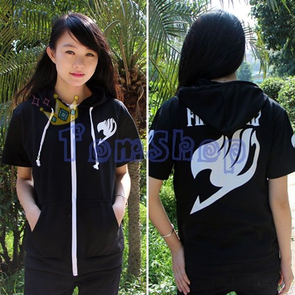 short sleeve hoodie anime