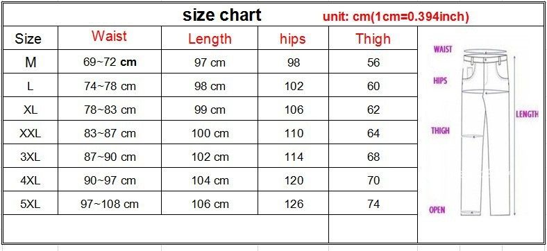 m size for pants