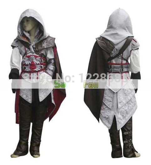 Controversia duda tierra principal Envío gratis Niños Niños niños niños Adultos White Assassin's Creed II 2 Ezio Altair cosplay traje Controversia duda tierra principal Envío gratis Niños Niños niños niños Adultos White Assassin's Creed II 2 Ezio Altair cosplay traje
