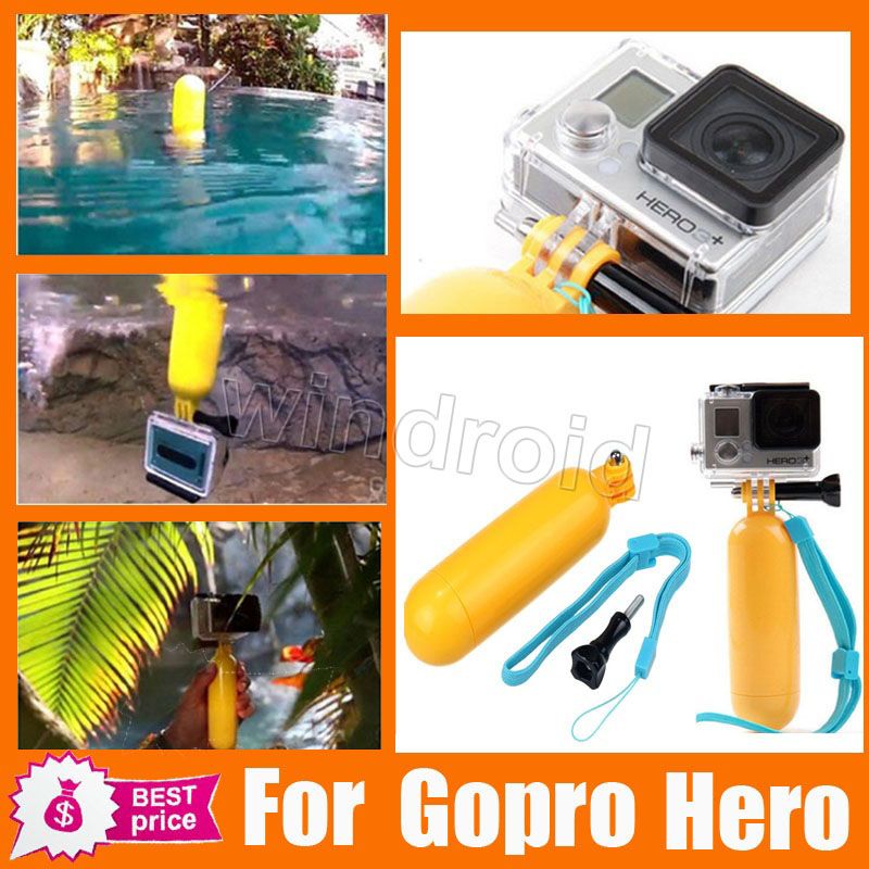 SOPORTE FLOTADOR BOBBER PARA CAMARA ACUATICA DEPORTIVA GOPRO MANGO FLOTANTE