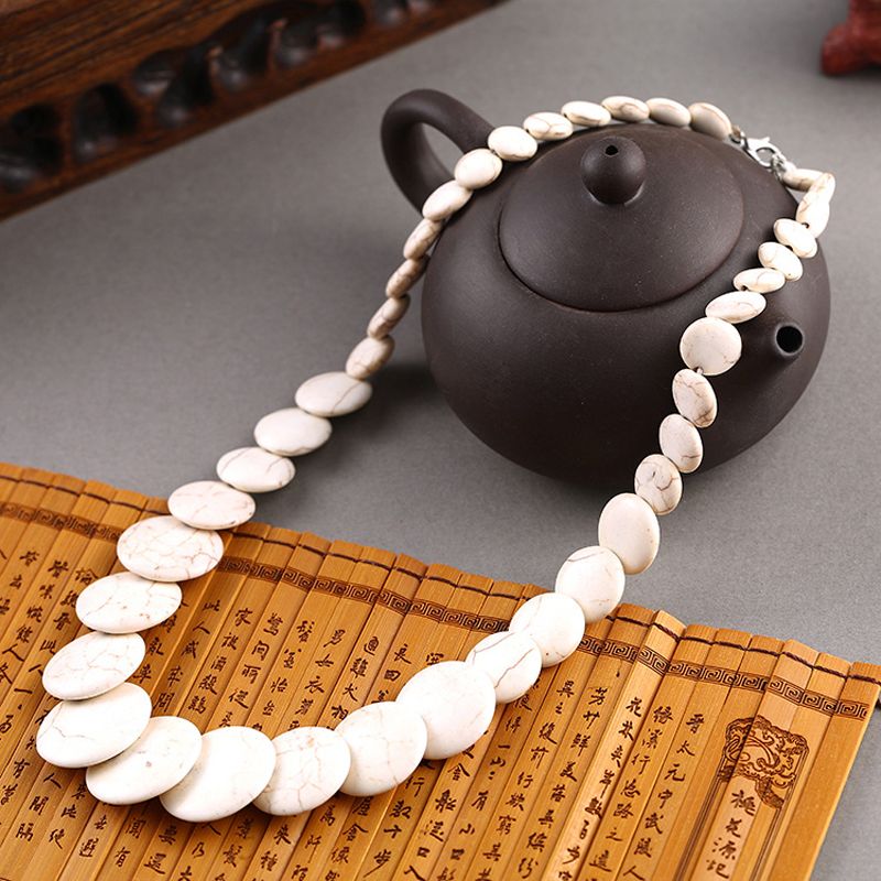 flat bead necklace