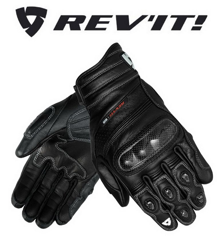 Rev'it Chicane Short Leather Sport Motorcycle Gloves Black WhiteRevit Rev'it! Rev'it Chicane Short Leather Sport Motorcycle Gloves Black WhiteRevit Rev'it!