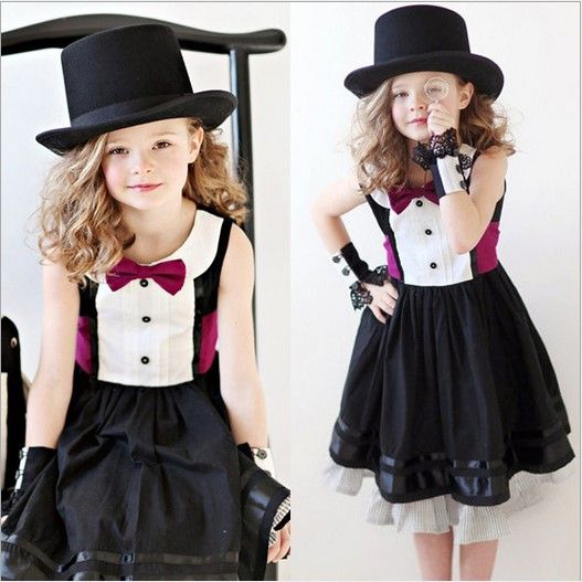 2015 Dama Estilo Niñas Elegante Vestido Sin Mangas De La Venta Caliente De Verano Para Niños