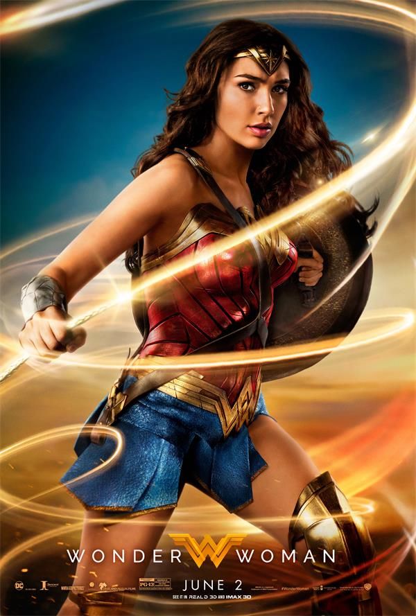 Gal Gadot Wonder Woman Movie Art Silk Canvas Poster 13x20 24x36''