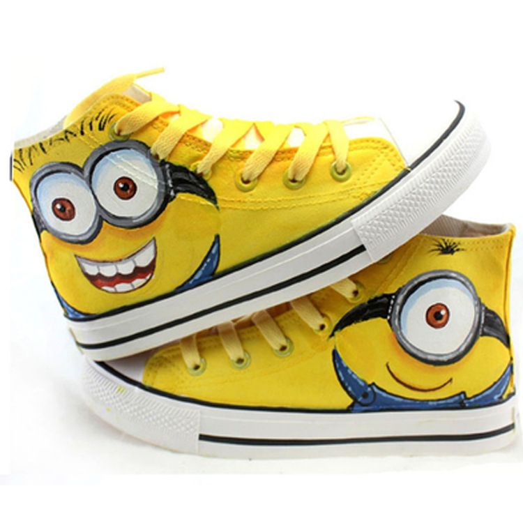 Casual Trainers Boys Minions Canvas Shoes 
