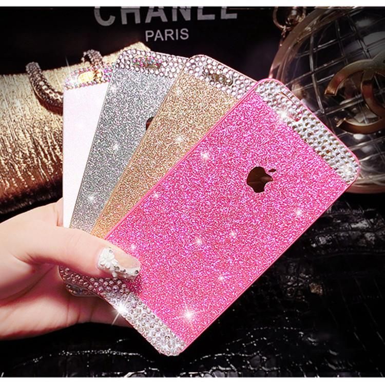 Glitter Diamond TPU Plastic Frame Mobile Cell Phone Protective Sleeve