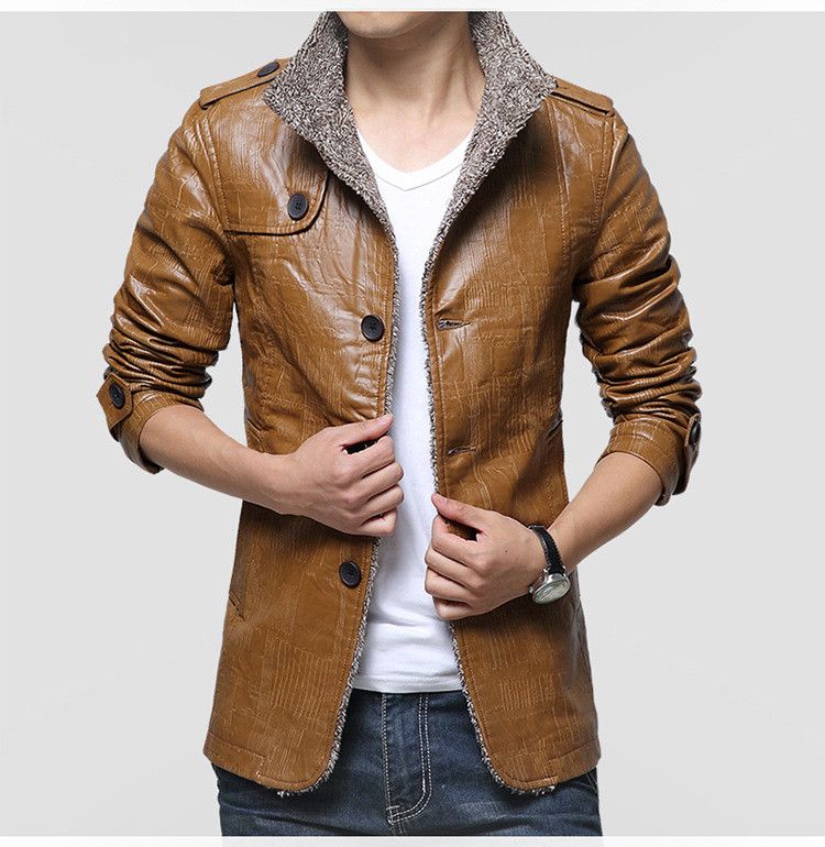 2019 Whole Winter Leather Trench Coat Men Pu Mens Faux Fur Coats Slim Fit Motorcycle Overcoat Jacket From Tangcaixia 60 29 Dhgate Com
