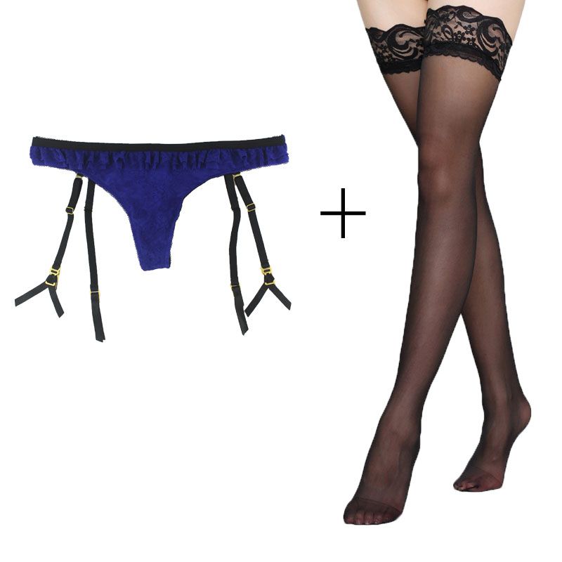 Medias negras con liguero Clearance