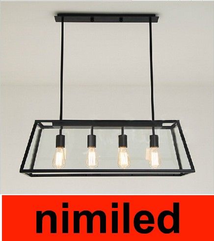 Vintage Pendant Light Industrial Edison Lamp American Style Clear