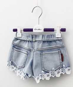 Compre Bebê Meninas Roupas De Renda Menina Shorts Jeans Crianças Roupas 2015 Crianças De Verão Demin Curto Jean Calça Casual Marca Cowboy Calça Azul I2646 De Star_baby, $217,91 | Pt.Dhgate.Com