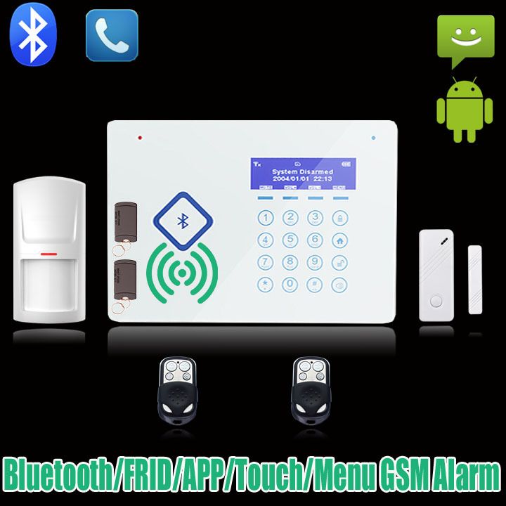 Wireless Bluetooth Home GSM SMS Alarm System House Intelligent Burglar