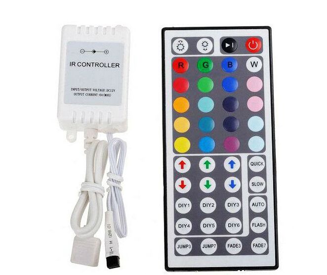 EK LED Strip Light 3528/5050 SMD RGB 5M 300 12V 44Key IR Controller Power Supply 