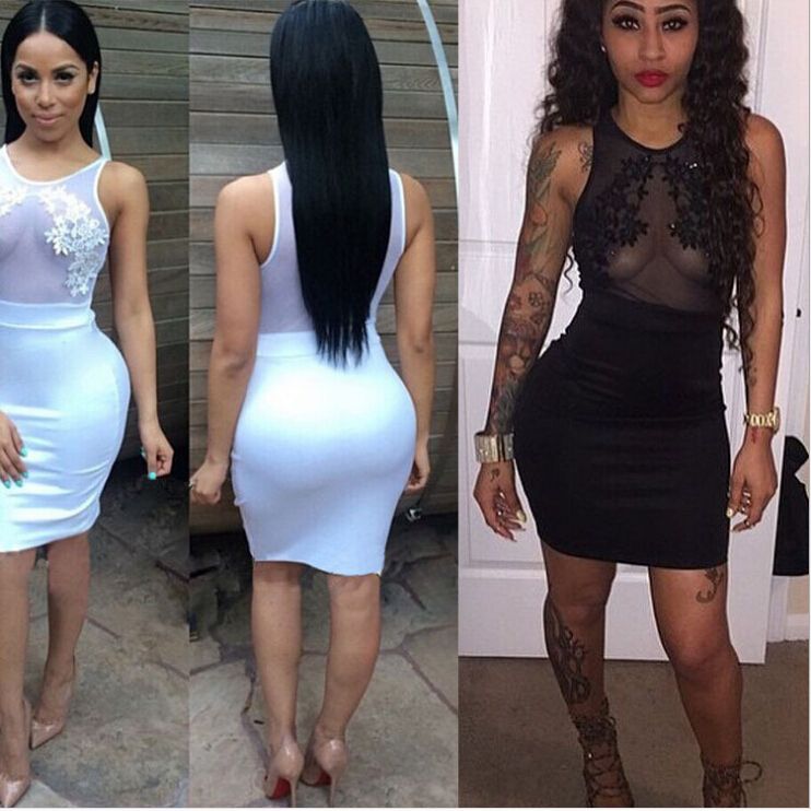 mesh club dresses