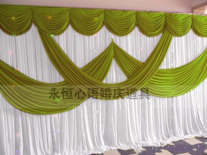 High Quality 3 6m Wedding Decoration Backdrop With Swags