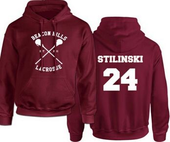 Download 2021 Beacon Hills Lacrosse Logo Wolf Men Hooded Hoodie ...