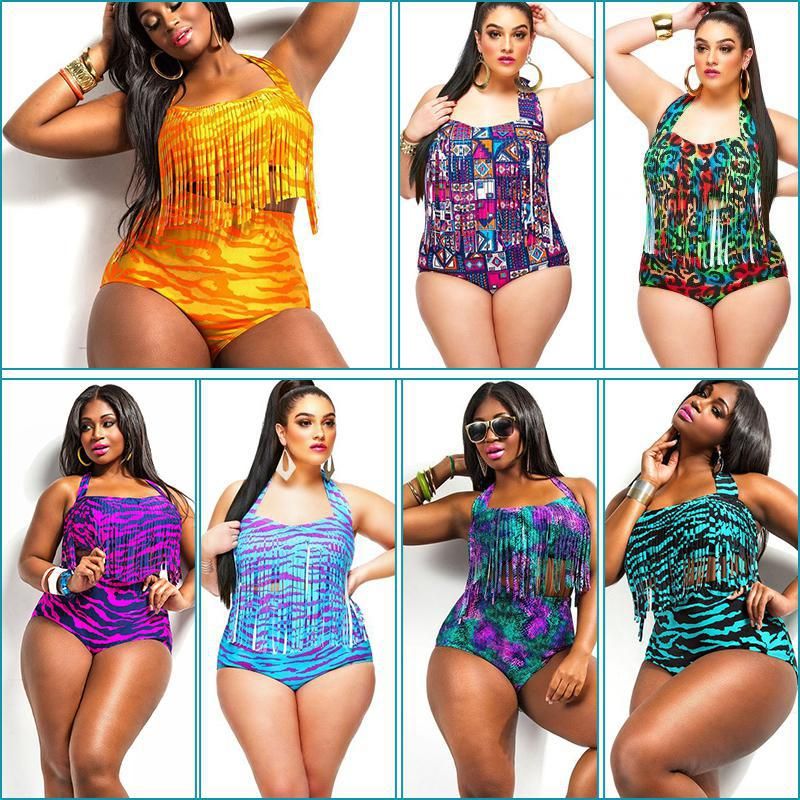 fringe high waisted swimsuit