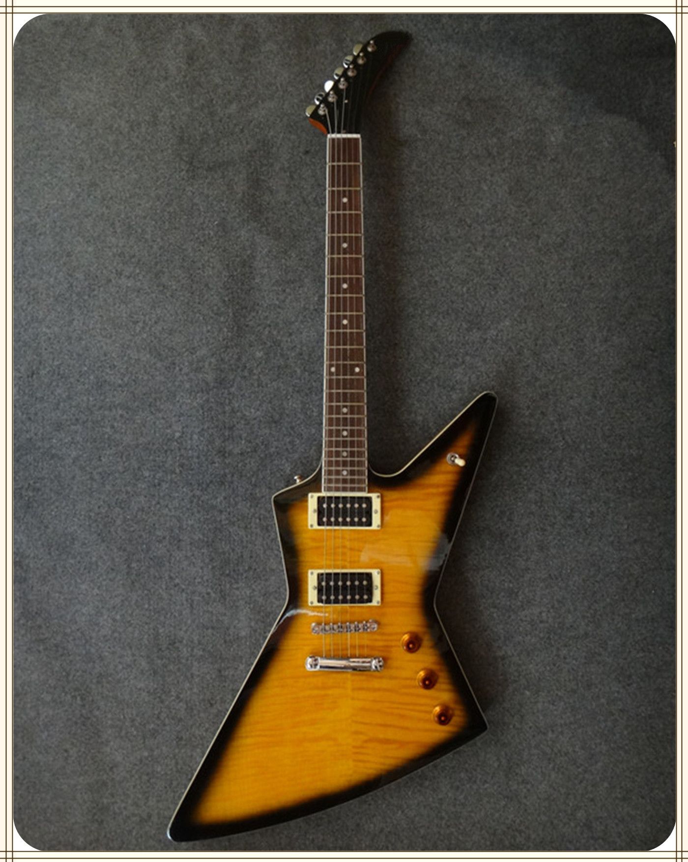 Personal Tailor Orange Explorer Guitar Electric Fretless Guitar Goose Shape Rosewood Fingerboard Can Change Color And Style From David Guitar Shop 2 95 Dhgate Com