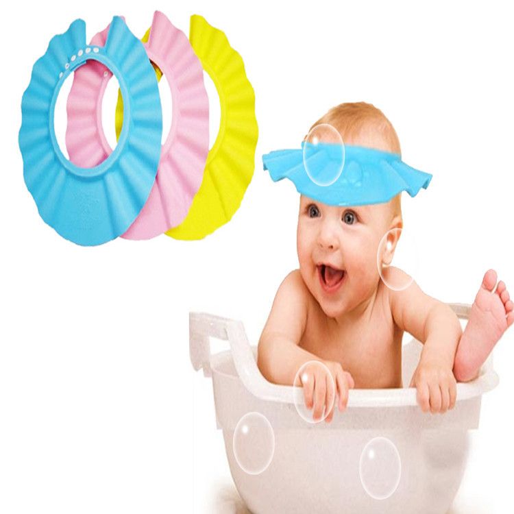 Baby Bath Shampooing KIDS Réglable Enfants Lavage Cheveux Douche Chapeau Bonnet Bouclier 