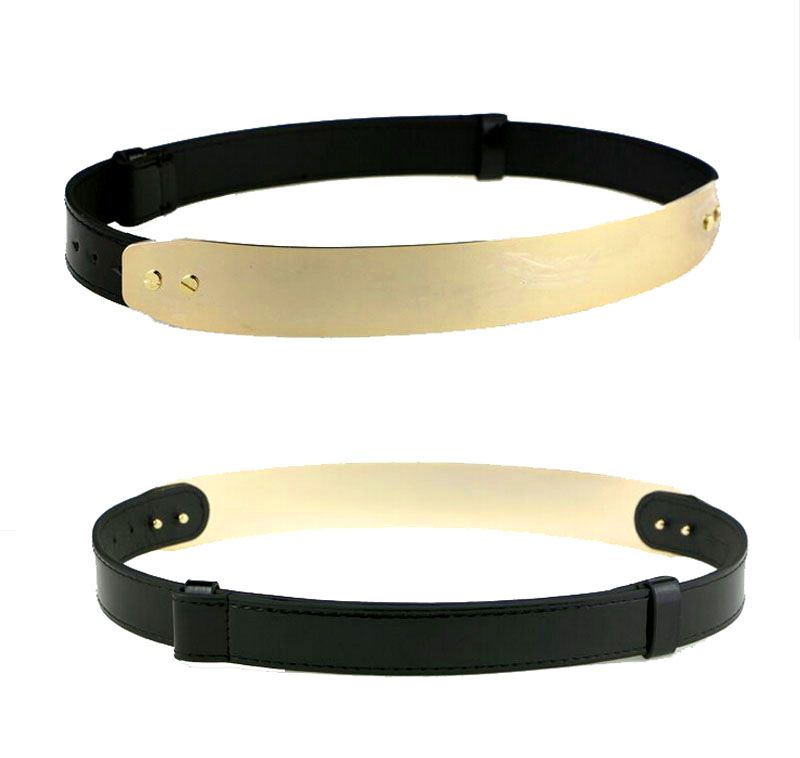 Compra Cinturones De Cuero Negro De Mujer De Moda Para Mujeres Cinturón De  Cintura Dorado De Metal Largo Para Vestidos Tamaño Ajustable De 25 A 35  Barato | Entrega Rápida Y Calidad | Es.Dhgate