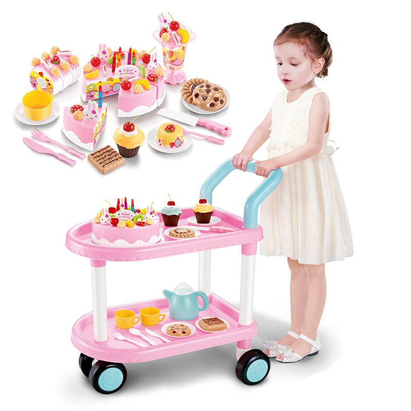 trolley kitchen set for girl