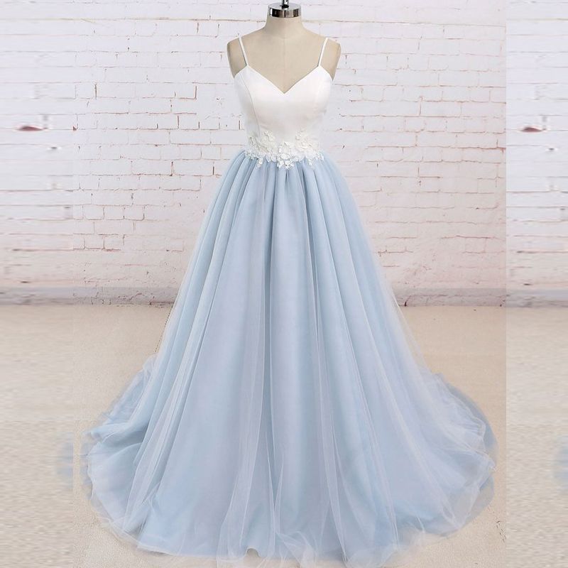 cheap light blue prom dresses