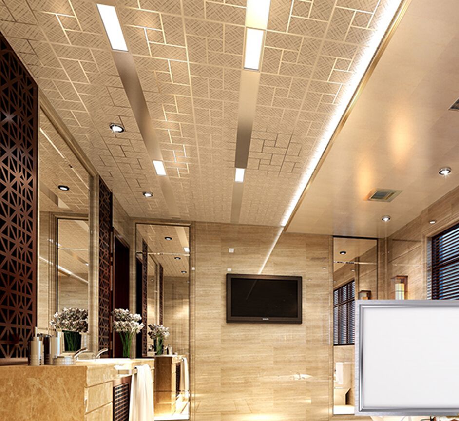 2019 Led Lights Integrated Ceiling Panel Lights Embedded Led Panel Ceiling Lights Ceiling Grille Fluorescent Lamp Minimalist Style From Ripple8