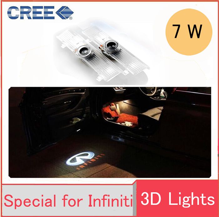 2 Pack Car Door Light Welcome Projector Logo Ghost Shadow Light For Infiniti QX56 2004-2010 JX35 2013-2014 QX60 2014