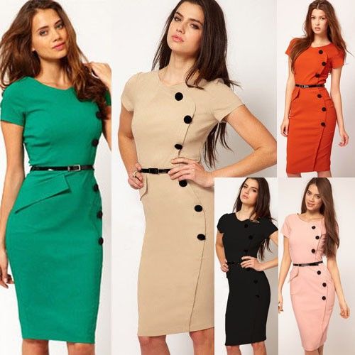 summer work dresses with sleeves