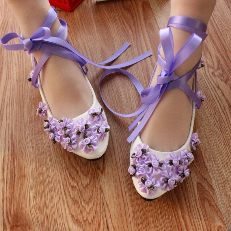 purple bridesmaid shoes