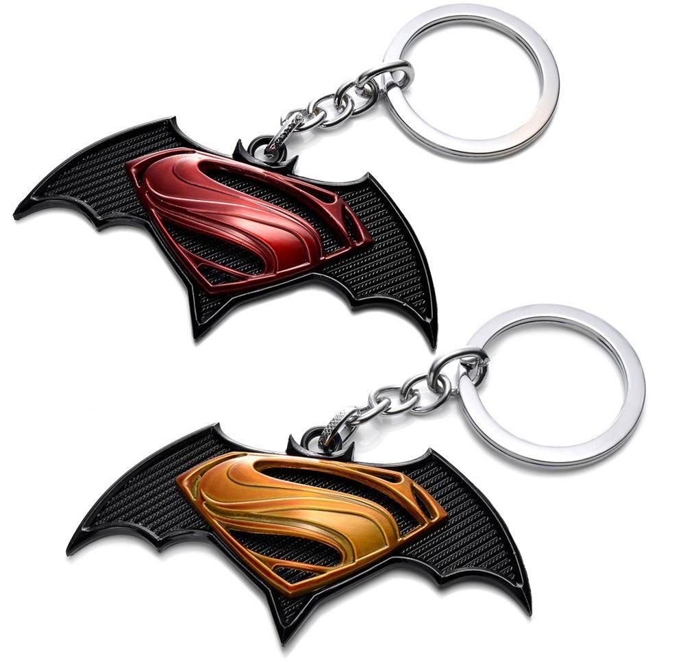 Unisex Superman Alloy Metal Keychain Car Key Chain Keyring for Collection Gift